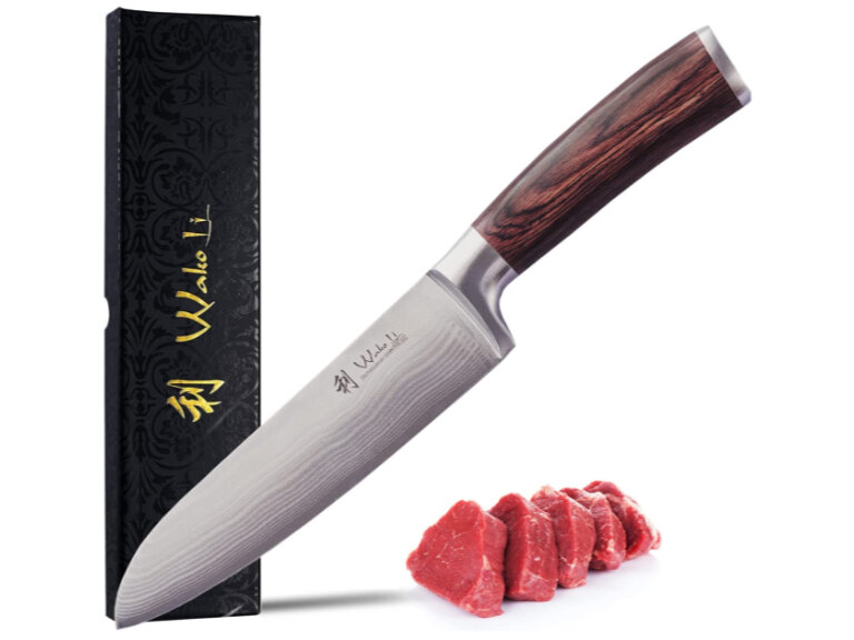 Damastmesser von Wakoli über Amazon