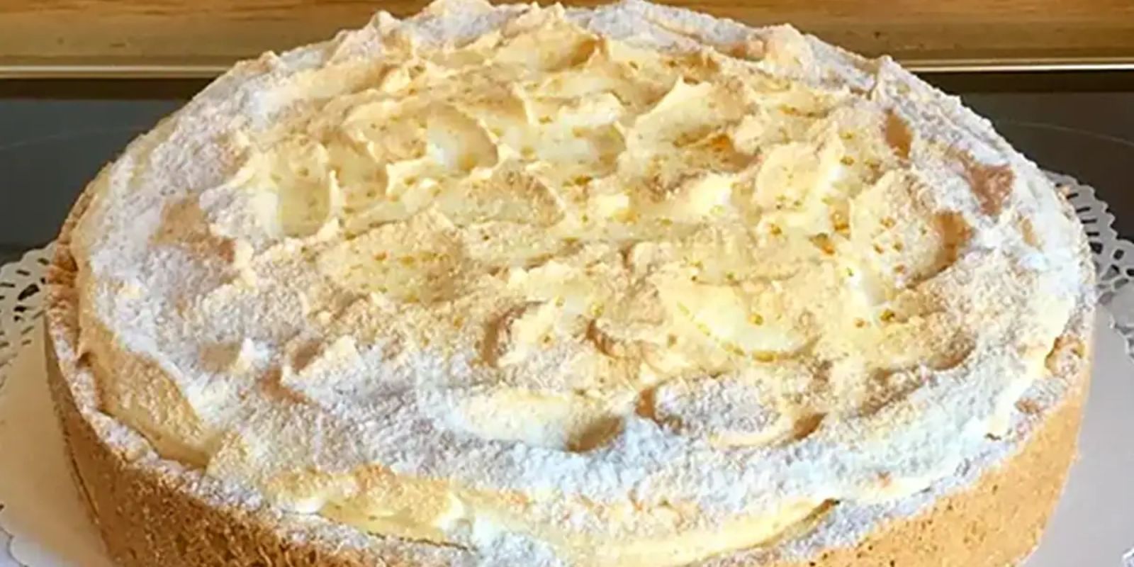 Quark-Schneekuchen mit Vanillepudding