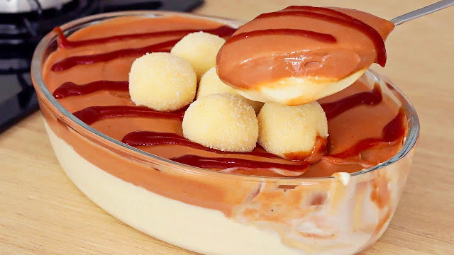 Raffaello Dessert mit Quark und Schokopudding