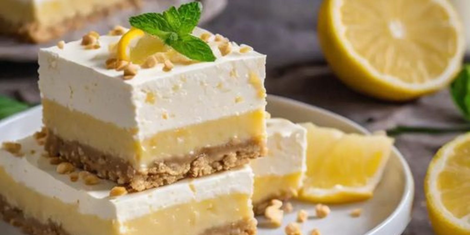 Rezept für Zitronen-Mascarpone-Schnitten