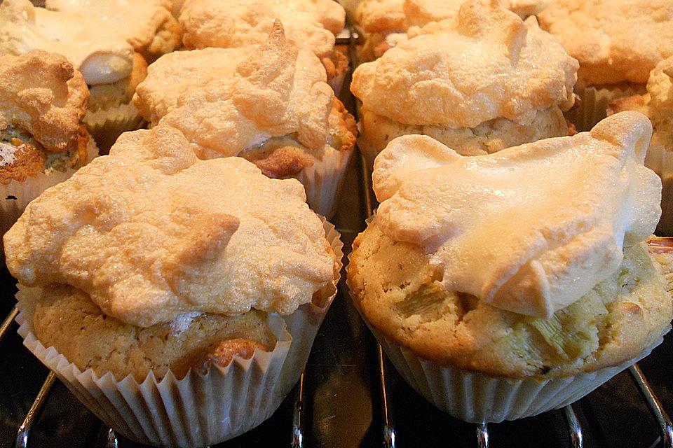 Rhabarber – Muffins mit Baiser