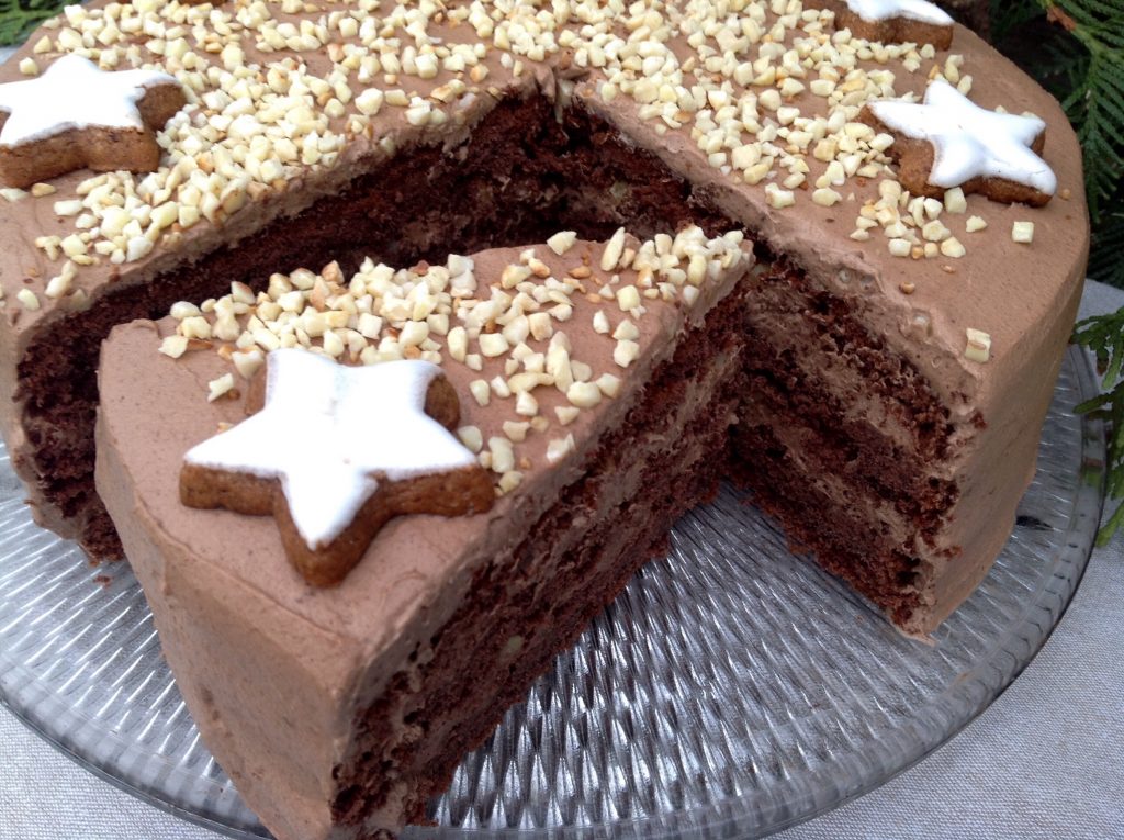 SCHOKOLADENTORTE MIT MANDELN, ZIMT UND ESPRESSO