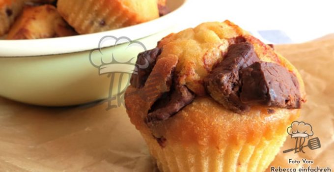 Saftige Joghurt-Muffins mit extra großen Schokostücken