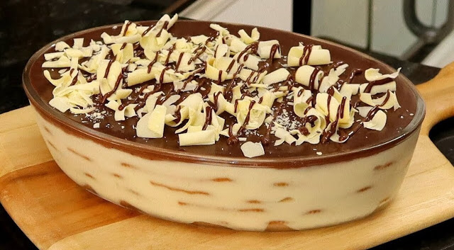 Schichtdessert mit Butterkeksen und Quark, einfach super lecker !