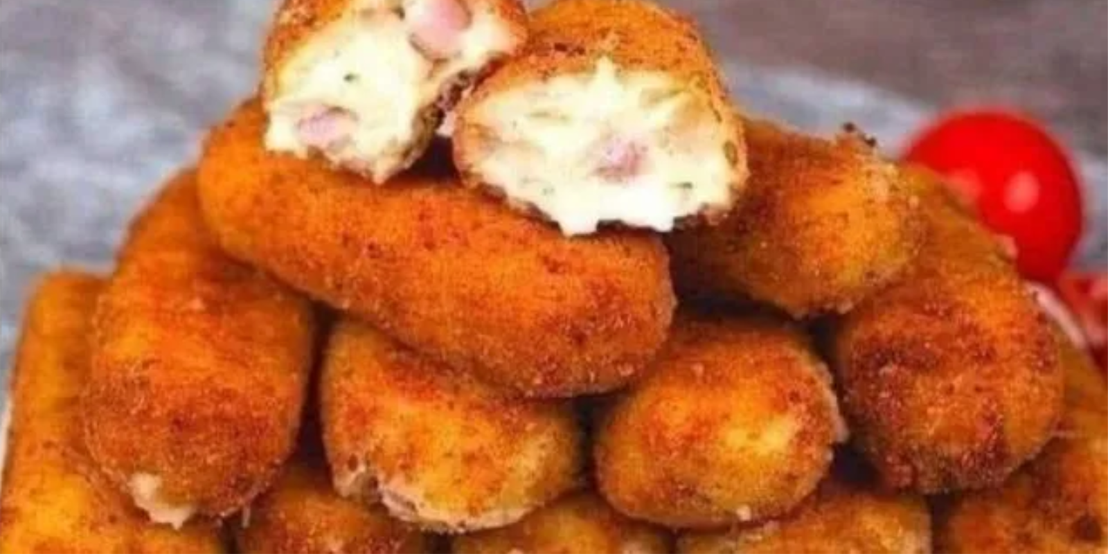 Schinken Käse Krokette, die ich immer essen konnte