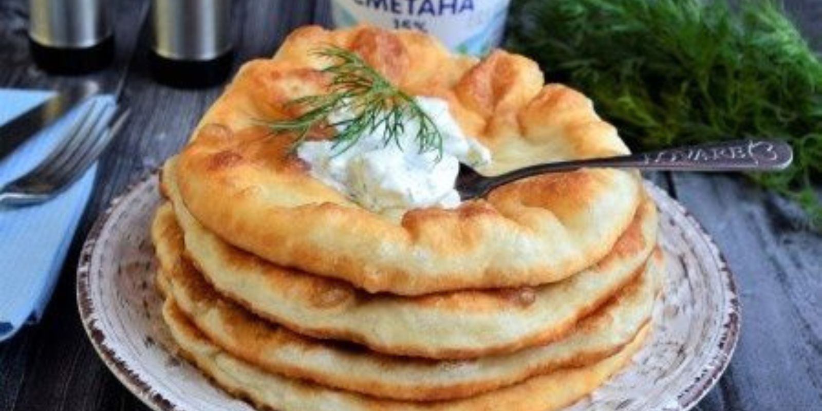 Schnelle Fladen mit Frischkäse