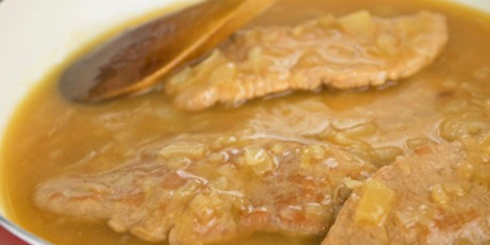 Schnitzel in Senfsoße