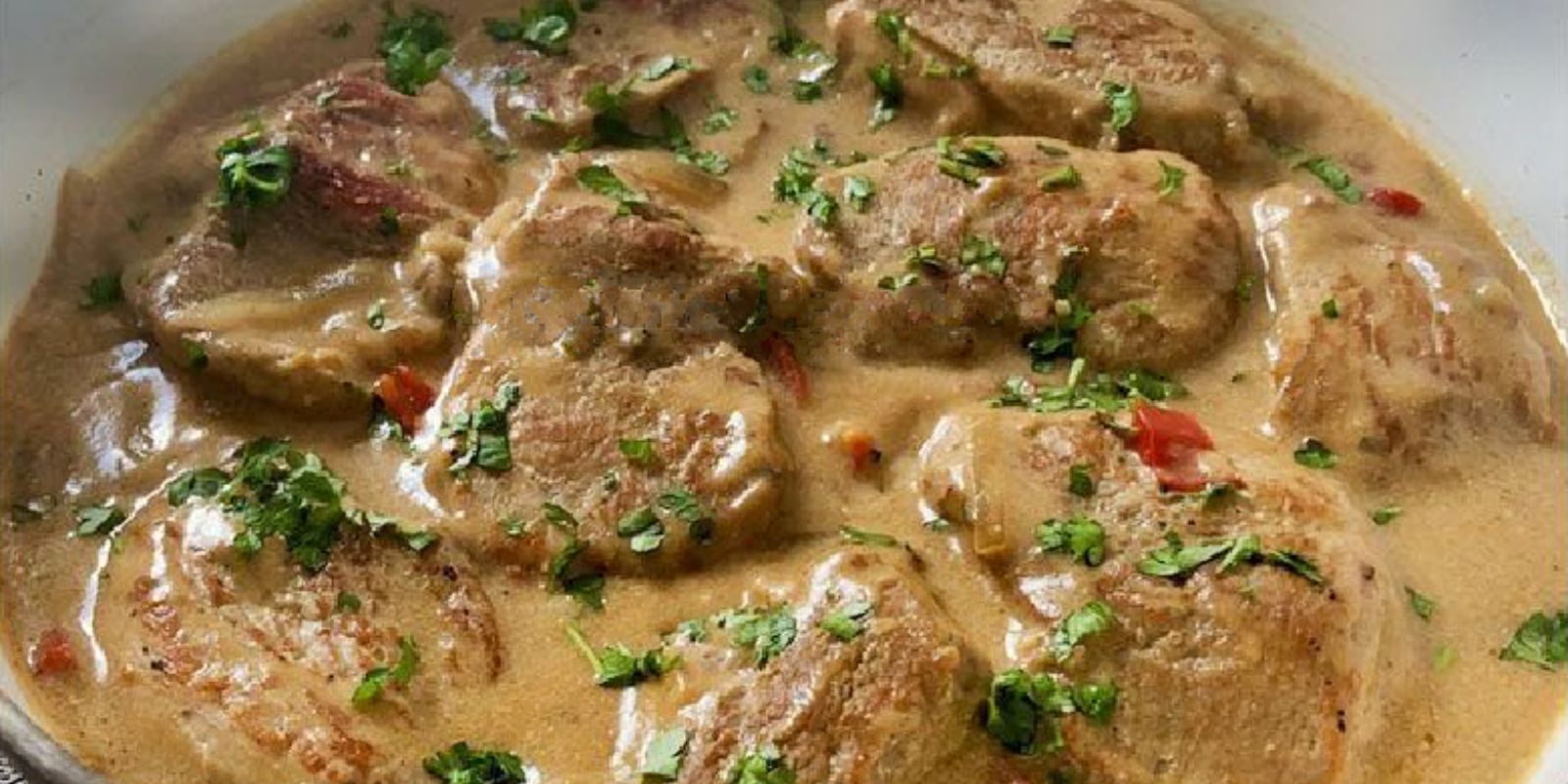 Schnitzel in Senfsoße