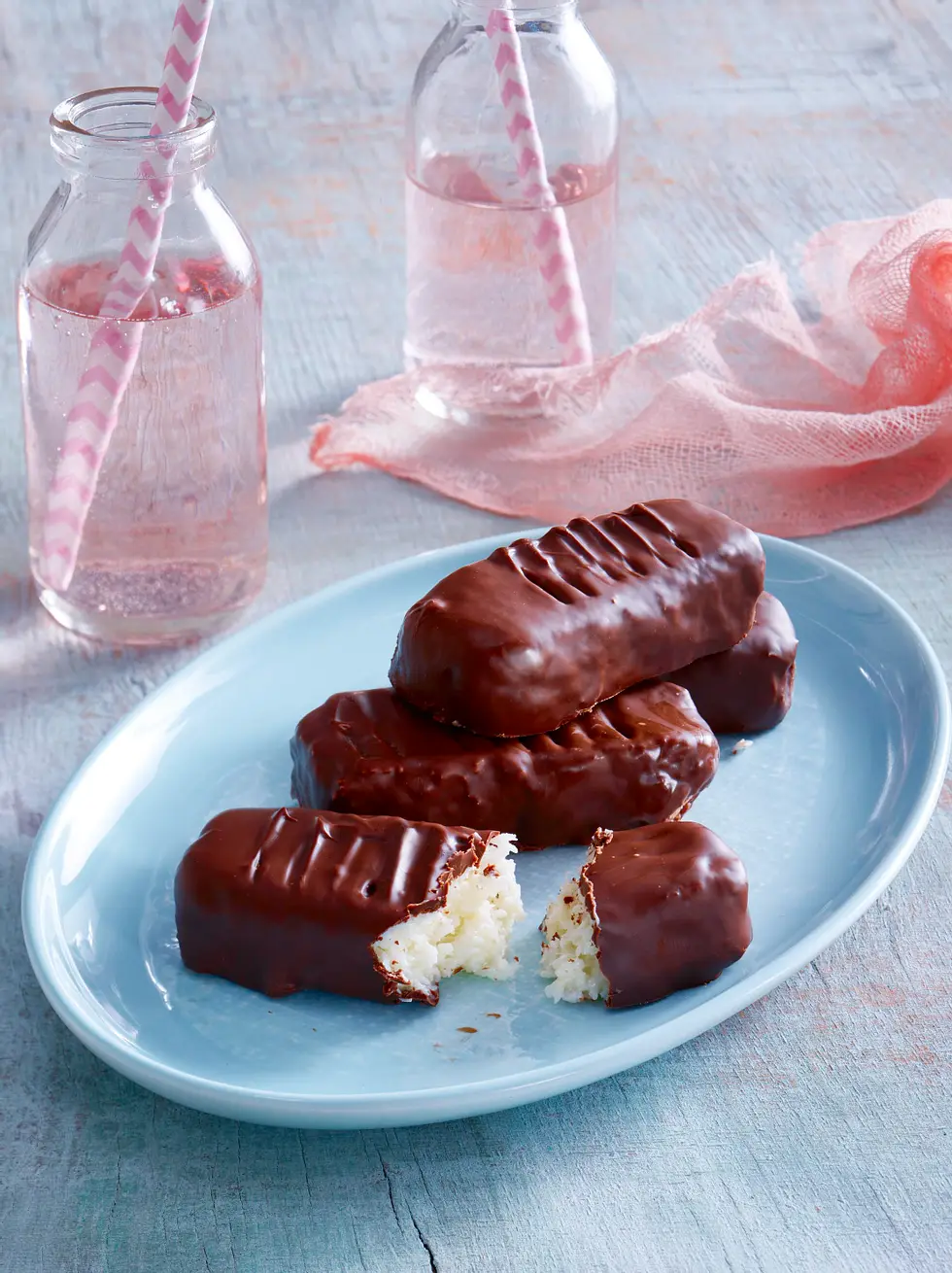 Schoko-Kokosriegel (selbstgemachtes Bounty)