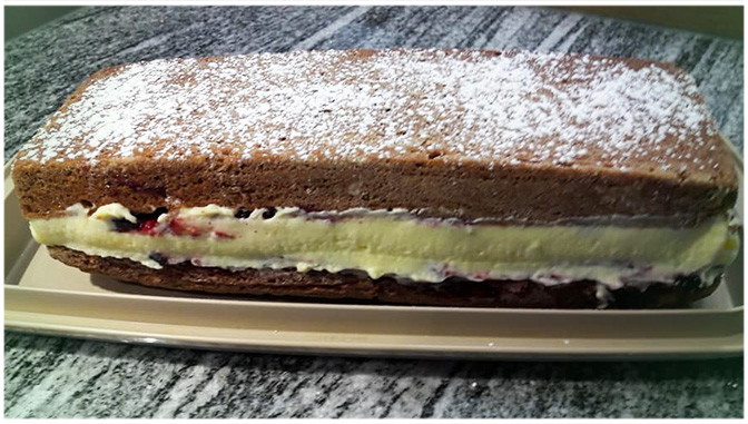 Schokoschnitte mit Vanille-Creme