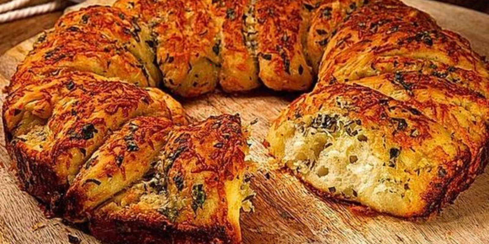 Selbstgebackenes Knoblauchbrot