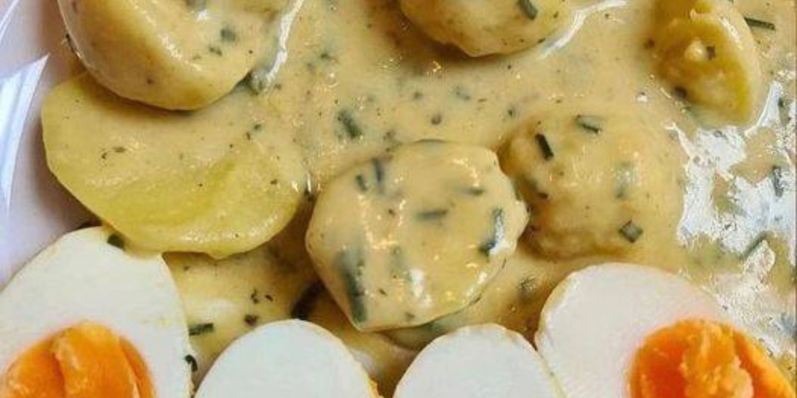 Senfei mit einer sehr einfachen Soße