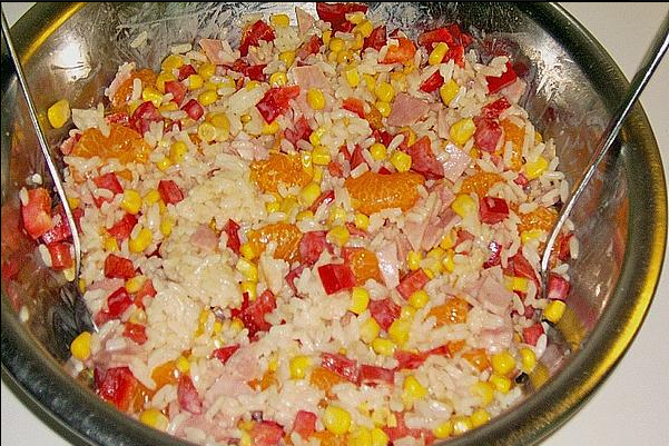 Sommerlicher Reissalat