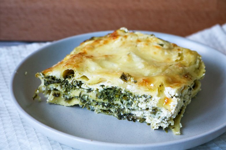 Spinatlasagne mit Rahmspinat