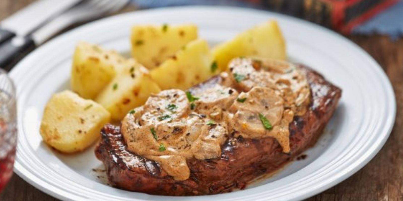 Steakpfanne mit Champignons in nur 15 Min! – Hammermäßig LECKER!