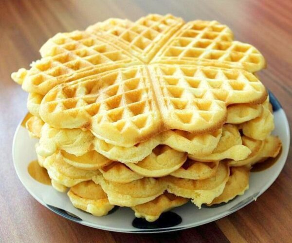 Ultralecker: Vanille-Joghurt-Waffeln in 1 Minute
