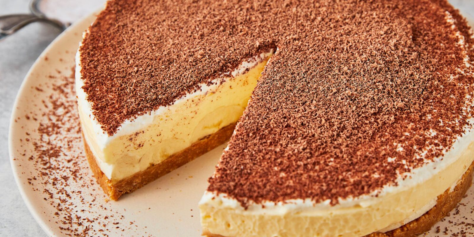 Vanillepuddingkuchen ohne Backen