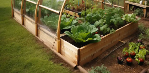 Verlängern Sie Ihre Vegetationsperiode: Bauen Sie ein aufklappbares Hoophouse für Hochbeetgärten