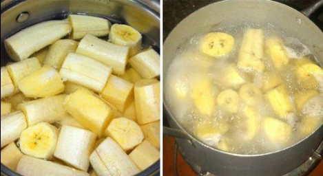 Vor dem Schlafengehen 3 Bananen kochen