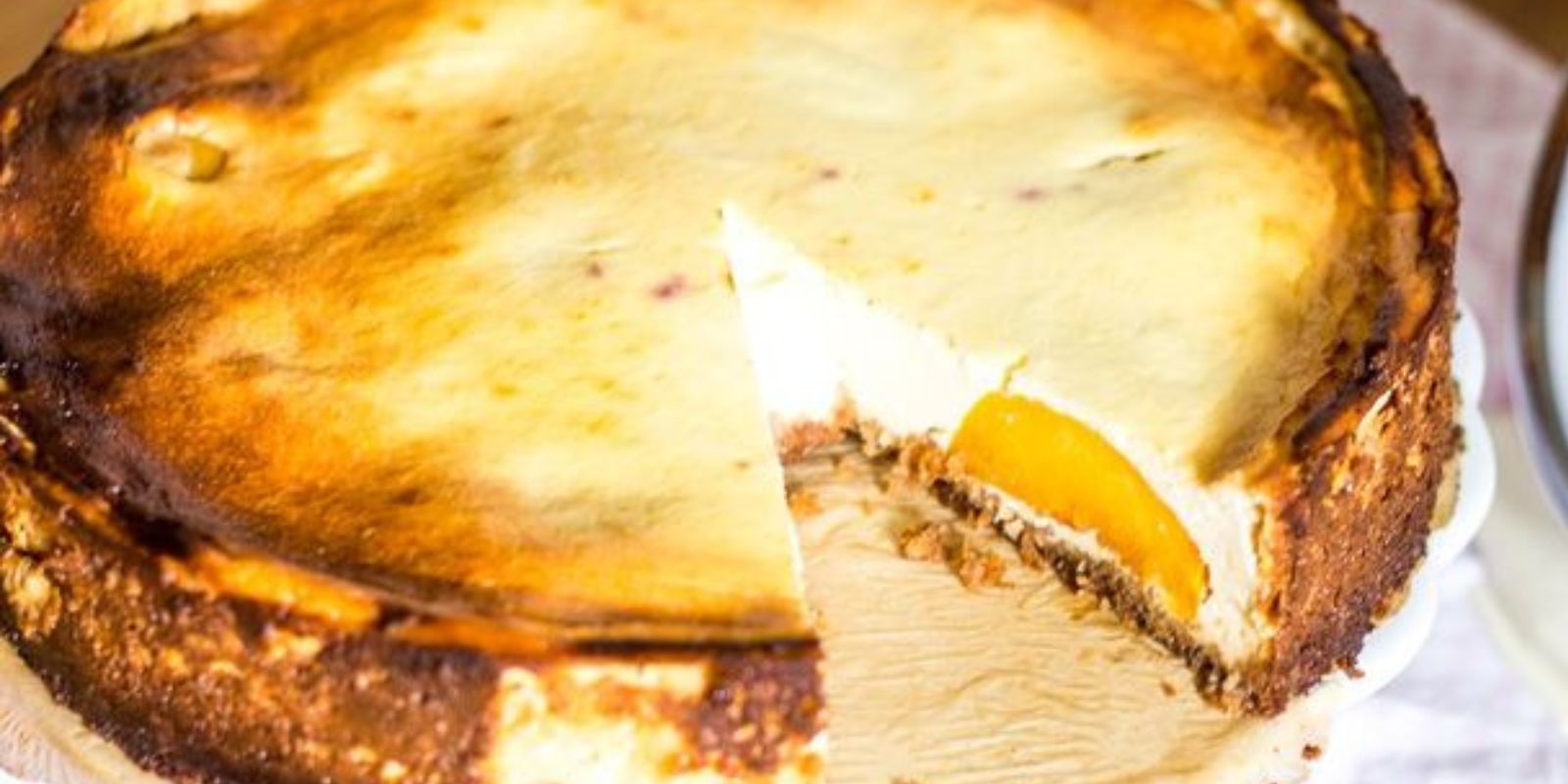 Wooow ungalublich LECKER! – Omas Quarkkuchen mit Pfirsich