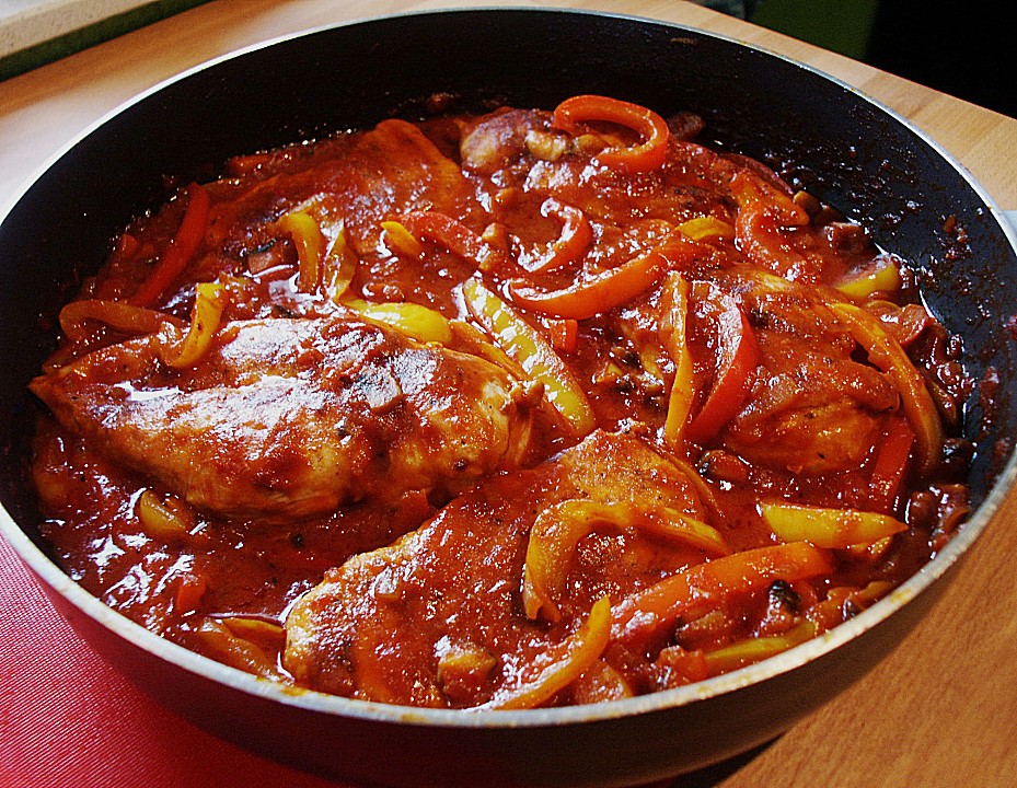 Zigeuner Schnitzel aus dem Ofen