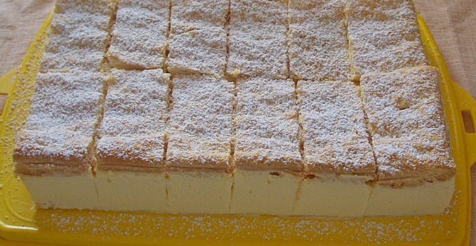 Zitronen Mascarpone-Schnitten