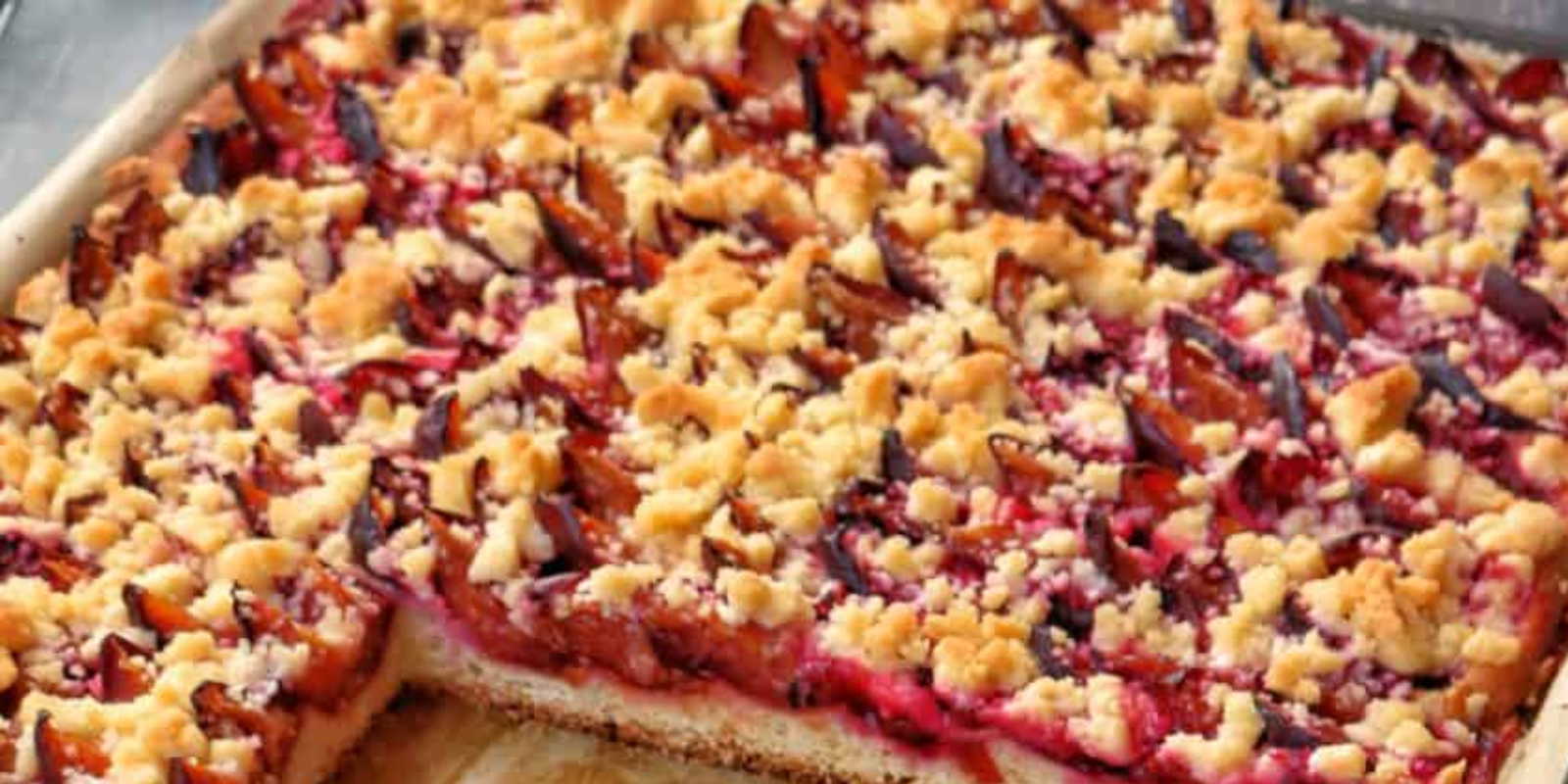 Zwetschgenkuchen mit Zimtstreuseln