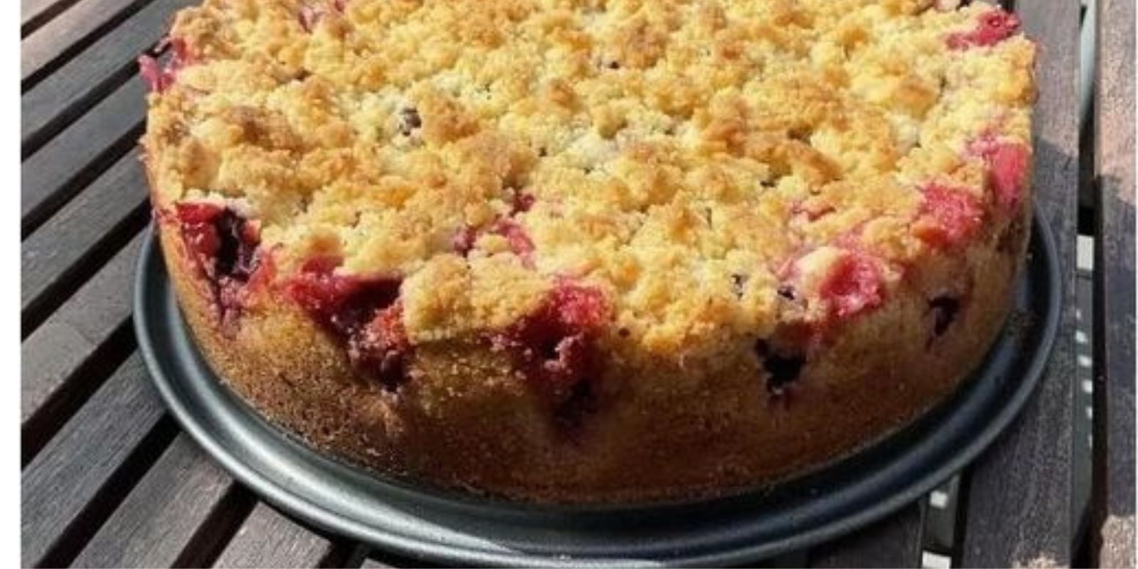 Zwetschgenkuchen mit Zimtstreuseln