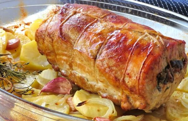 Lomo Schweinefleisch gefüllt