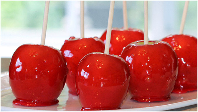 kandierte Äpfel so lecker und gar nicht schwer.