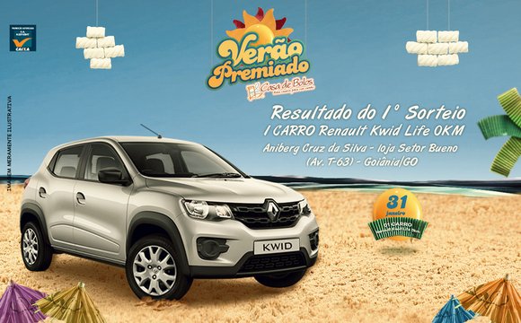 1º Sorteio do Verão Premiado Casa de Bolos 2018