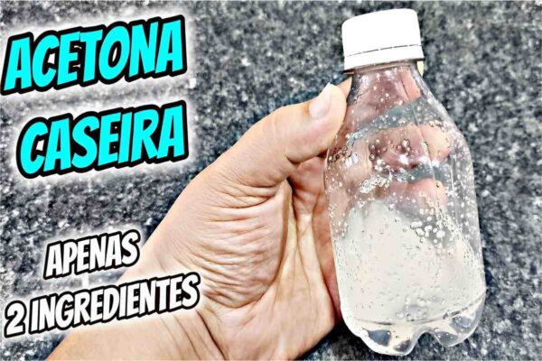Acetona caseira feita com apenas 2 ingredientes que você tem em casa