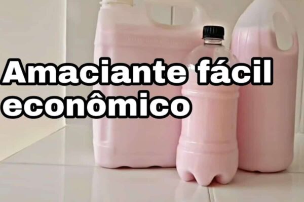 Amaciante caseiro fácil numa receita bem econômica para você gastar menos no mercado