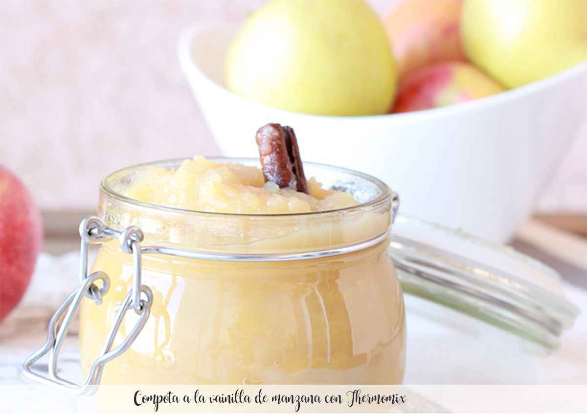 Apple vanilla compote with Thermomix