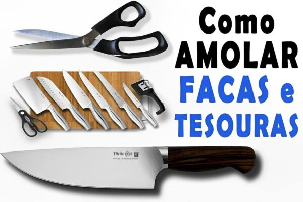 Aprendi como amolar facas e tesouras em casa e agora elas estão perfeitas para o uso