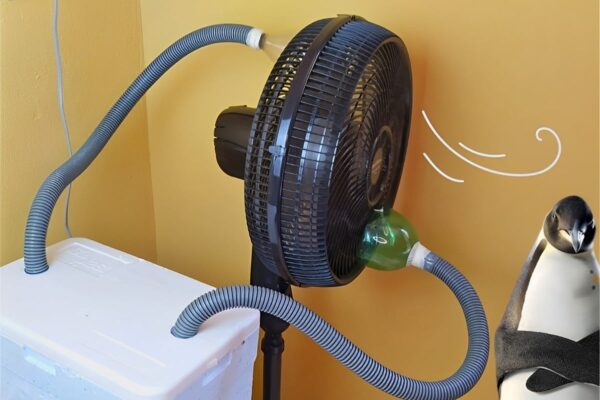 Ar condicionado caseiro que funciona feito apenas com ventilador e isopor