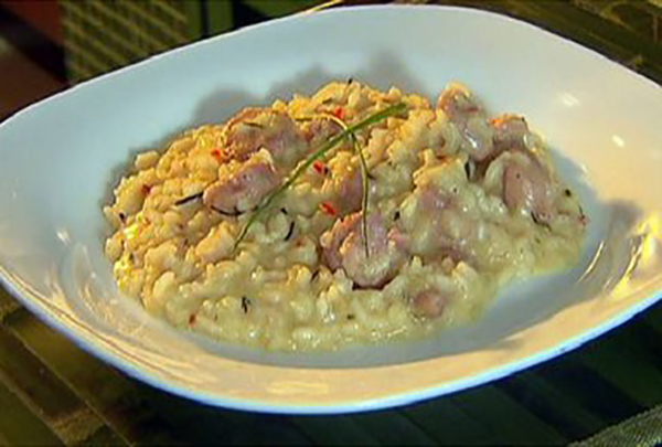 Arroz Cremoso de Pressão com Linguiça