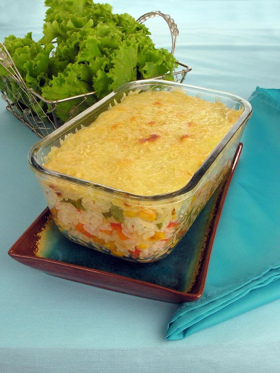 Arroz Gratinado com Legumes