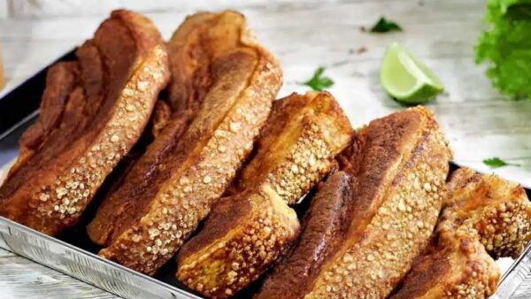 Barrinha de Torresmo sequinha e crocante