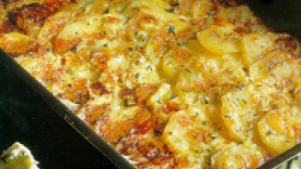 Batata Gratinada com Sardinha