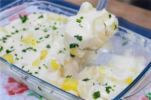 Batata cremosa simples e fácil de fazer para variar o cardápio da sua família