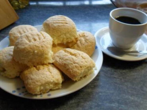 Bolachinha de coco para o café da tarde