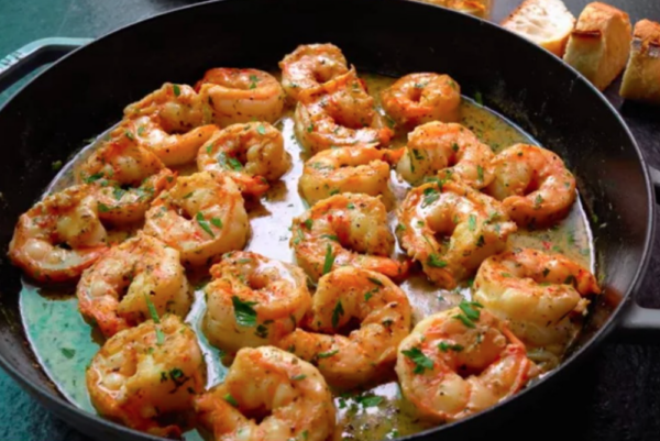 Camarão na manteiga
