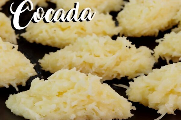 Cocada sem leite condensado feita com apenas 3 ingredientes