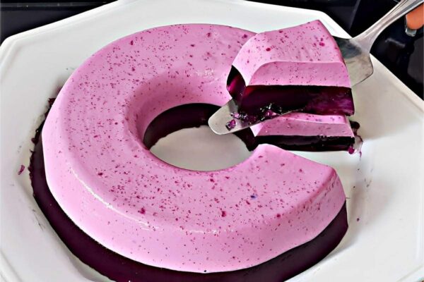 Com apenas 1 caixinha de creme eu fiz essa gelatina cremosa para a sobremesa de toda a família