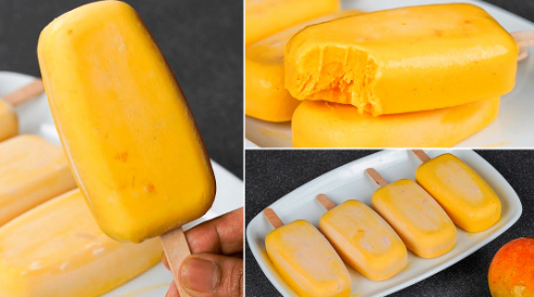 Com apenas 3 ingredientes eu faço o melhor Picolé caseiro de manga, com a mesma receita eu faço no saquinho de geladinho também