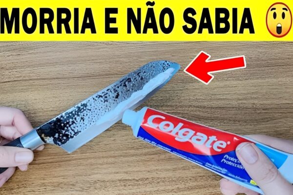 Como afiar faca sem sair de casa usando pasta de dentes