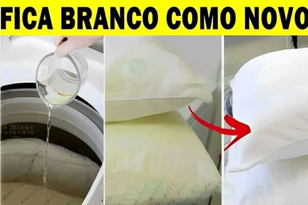 Como lavar travesseiros e deixá-los brancos como novos sem ter que esfregar