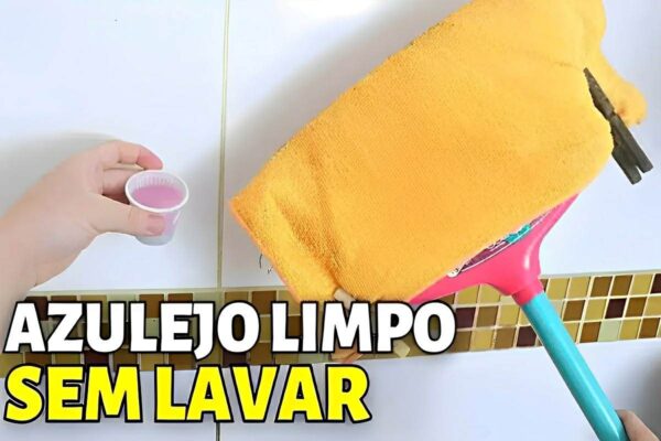Como limpar azulejo à seco usando somente 3 ingredientes
