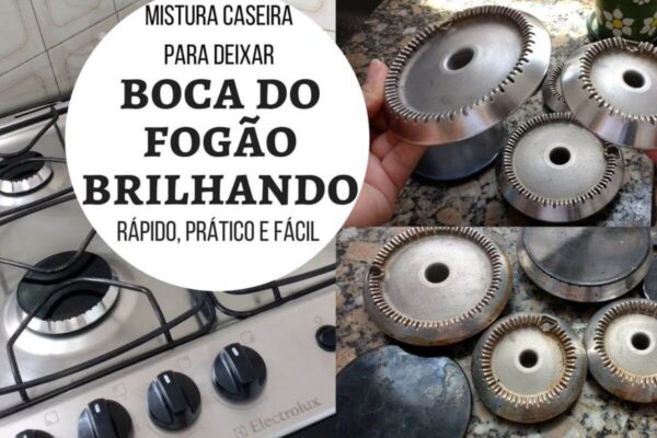 Como limpar boca de fogão e tirar toda sujeira de gordura e queimado
